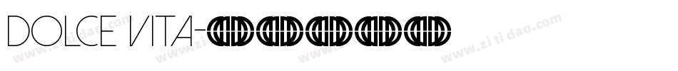 Dolce Vita字体转换